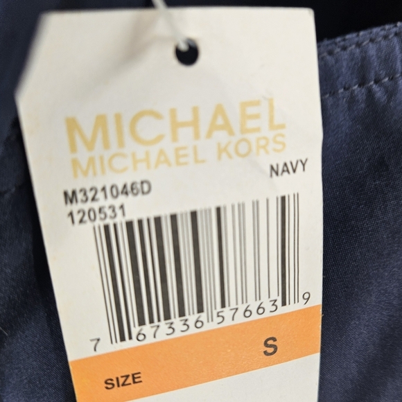 MICHAEL Michael Kors Navy Blue With Gold Hardware Utility Jacket - Picture 8 of 9